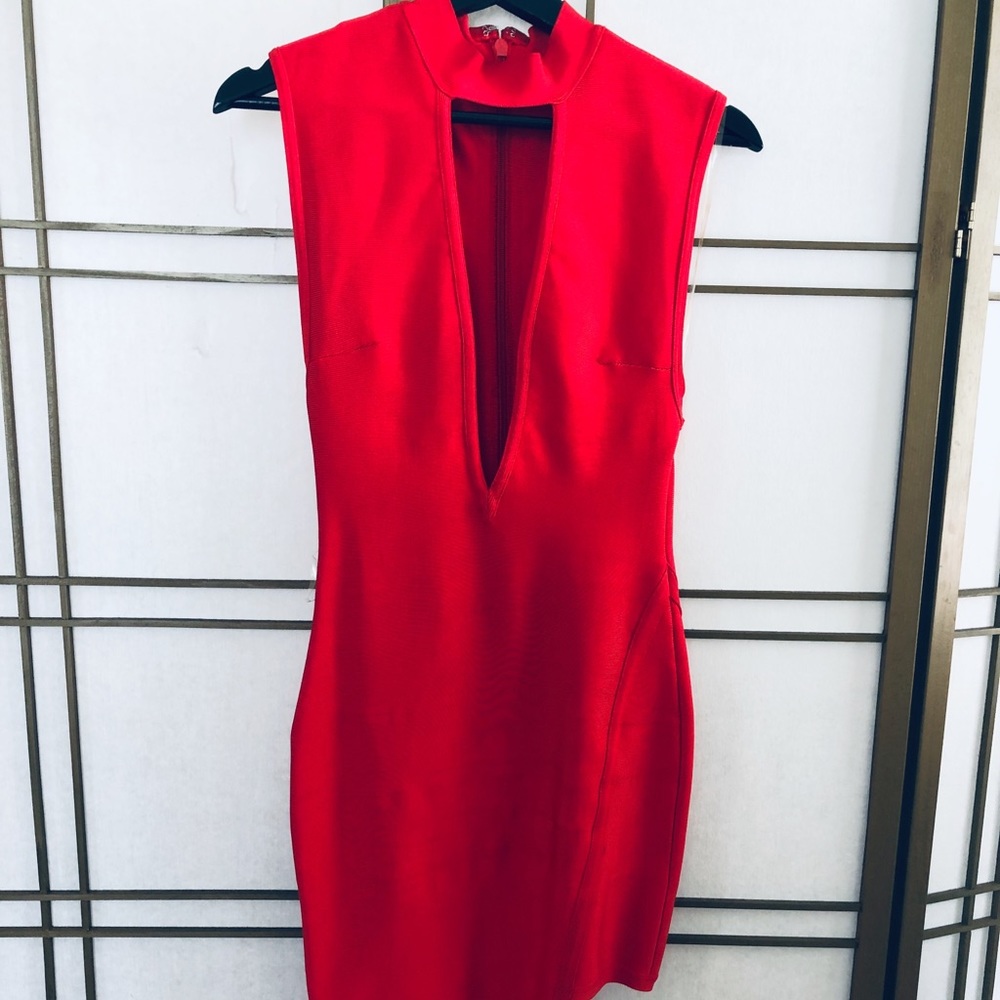 House of cb red dress